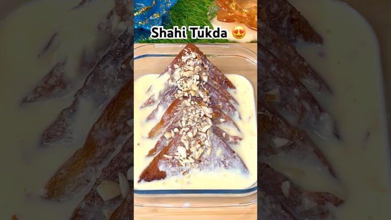 Halwai Style Shahi Tukda 😍 | Bread Se Banne Wali Royal Sweet #shorts #shahitukda #sweet #viral