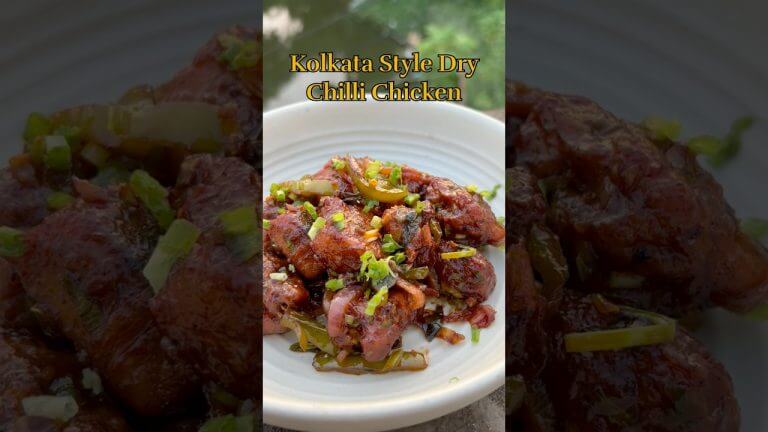 Kolkata Style Dry Chili Chicken Recipe 😋😍 #chilichicken #kolkatafood