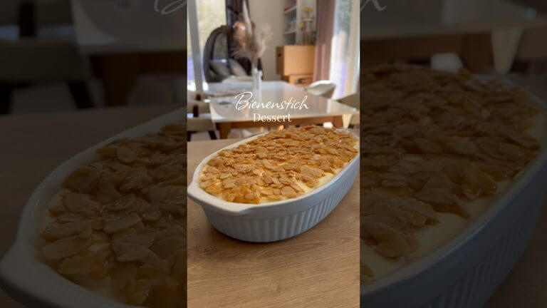 Bienenstich Dessert 😻❤️ #foodshorts #christmasfood #weihnachtsrezepte #bienenstich