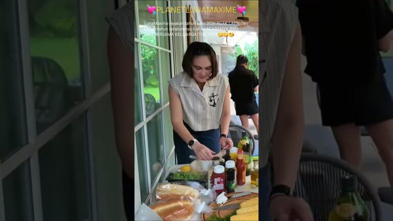 LunaMaxime rayakan tahun baru 2026 AGAK LAEN dari tahun-tahun sebelumnya, Kali ini ACARANYA BBQ 😋😋😘