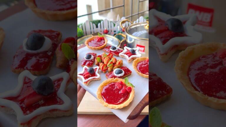 #shorts Strawberry Jam Platter – Christmas Special #easyrecipes #ashortaday