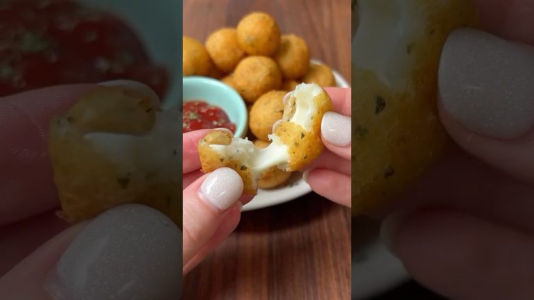 Cheesy Garlic Potato Bites Fried #recipe #easyrecipe #food