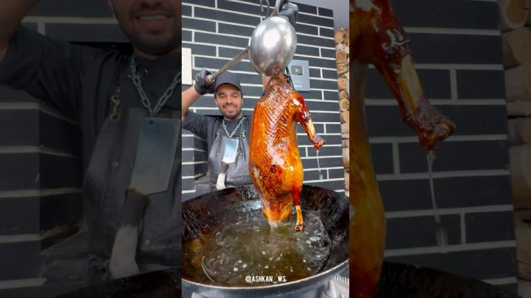 Peking Duck🦆🇨🇳🔥#duck #cooking #recipe #shorts