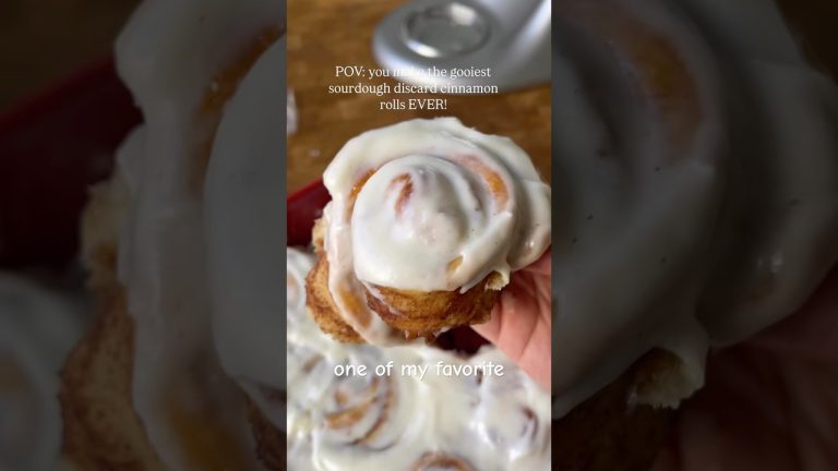 Here’s what I baked today! (Sourdough discard cinnamon rolls recipe!) #sourdough #cinnamonrolls