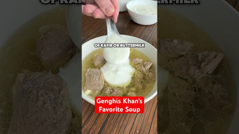 Genghis Khan’s Favorite Soup #cooking  #recipe #ancienthistory