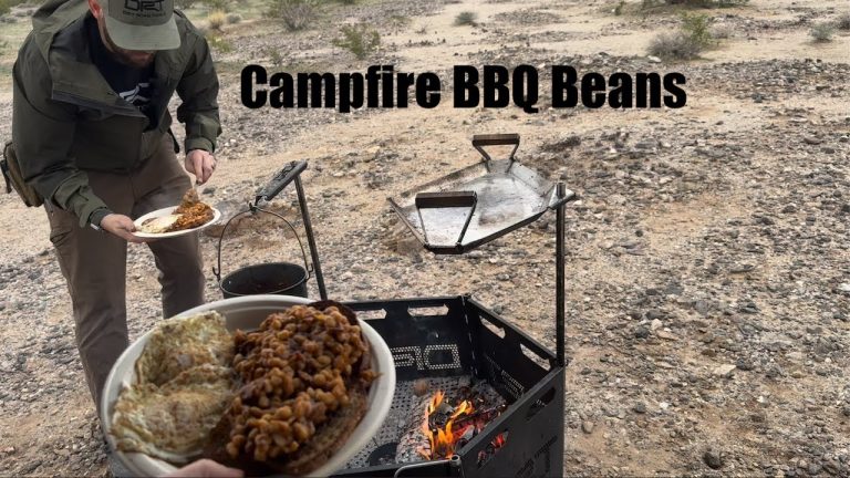 Cooking BBQ Baked Beans Over a Campfire | Real Outdoor Cooking