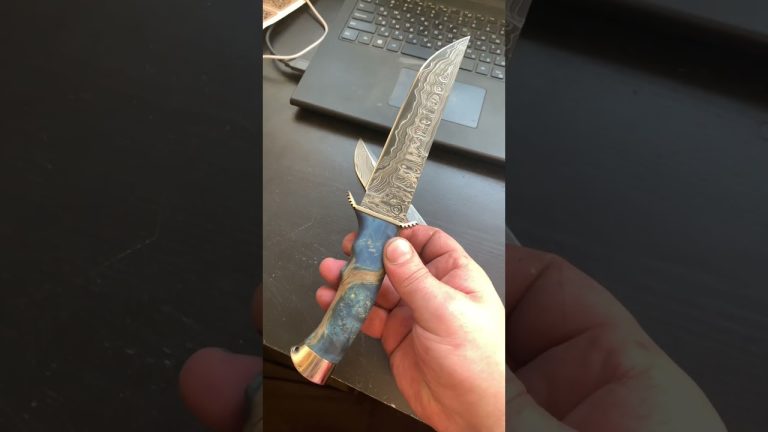 Ніж ручної роботи сталь дамаск Gorillas BBQ KN201