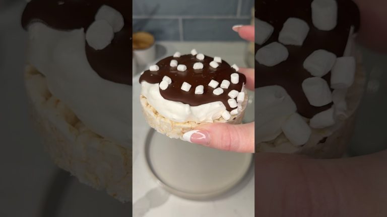 viral smores rice cakes recipe 🍫 #recipe #chocolate #dessert #shorts #easydessert #food #easyrecipe