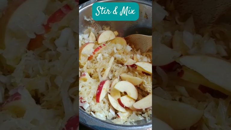 Easy Pork & Sauerkraut Recipe | Healthy & Delicious #pork #sauerkraut #apple #shorts #shortsvideo
