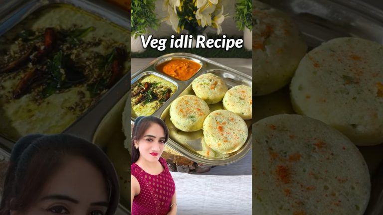 Trending Veg idli Recipe #idli #recipe #shorts
