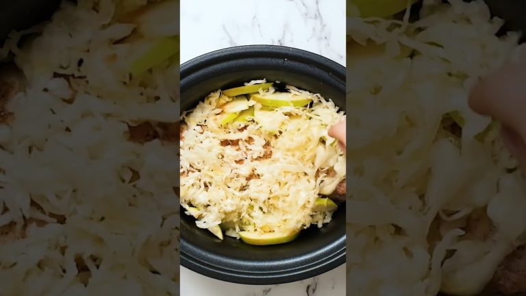 Crockpot Pork and Souerkraut: New Year's Day Recipe #shorts