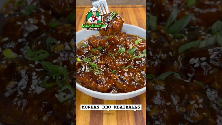 Korean BBQ Meatballs 🔥 #recipe #korean #koreanbbq #bbq #meatballs #easy #easyrecipe #delicious