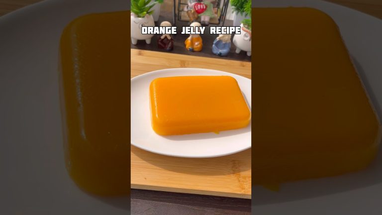 Orange jelly recipe #shorts #jelly #recipe #orange #dessert #trending #viral #shortsfeed #cooking