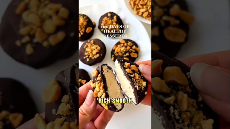 Chocolate Peanut Butter Yogurt Bites 🍫🥜 | Healthy Dessert #recipe #healthyfood