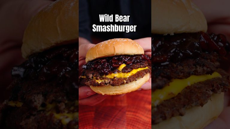 I used Wild Bear meat to make this burger….