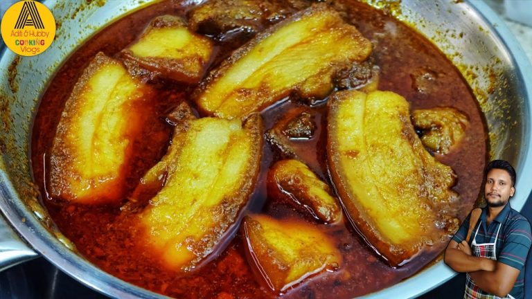 This Big Fatty Pork Curry Taste So Amazing 😍| Indian Style Oily Pork Curry Recipe | Pork Recipe