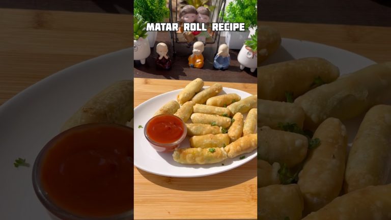 Crispy matar rolls #shorts #recipe #matar #rolls #shortsfeed #trending #viral #snacks #samosa #food