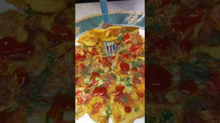 Yummy Bread Egg Omlette ASMR #shorts #food #omlette #bread