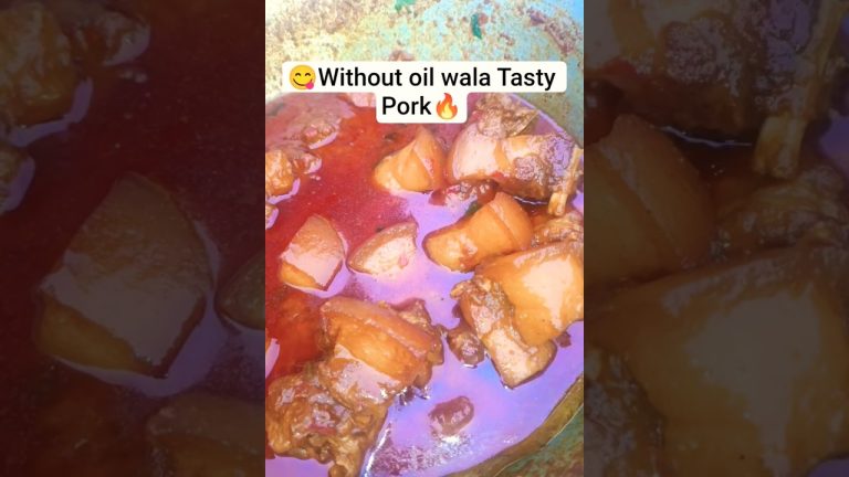 🔥🔥Without Oil Wala Pork Curry 😍😍 #nonvegloverskitchen  #porkcurry #porkrecipe #withoutoilporkcurry