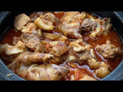 Naga Pork Trotter Recipe | Easy Traditional Pork Curry | Naga Kitchen