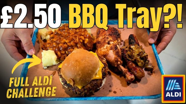 Full Aldi BBQ Tray for £2.50 – 3 Meats + Sides!