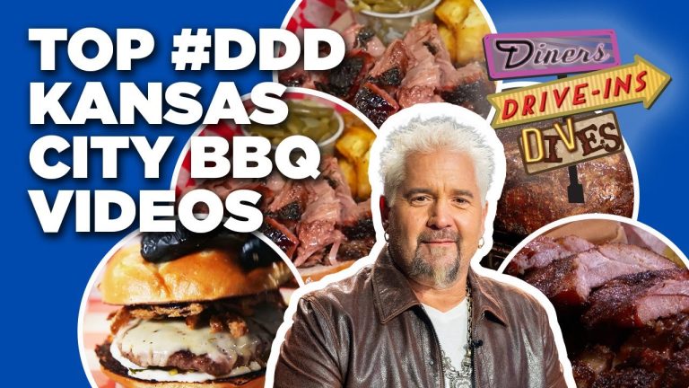 Top #DDD Kansas City BBQ Videos with Guy Fieri 🔥 | Diners, Drive-Ins, and Dives | Food Network
