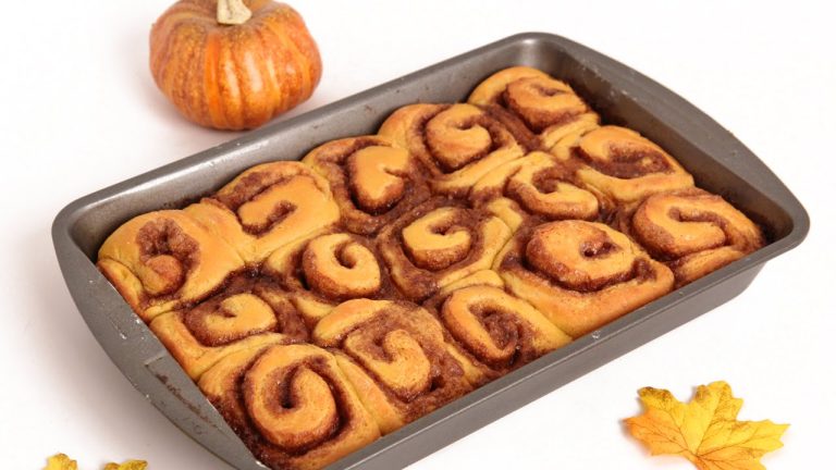 Pumpkin Pie Cinnamon Rolls Recipe – Laura Vitale – Laura in the Kitchen Episode 832