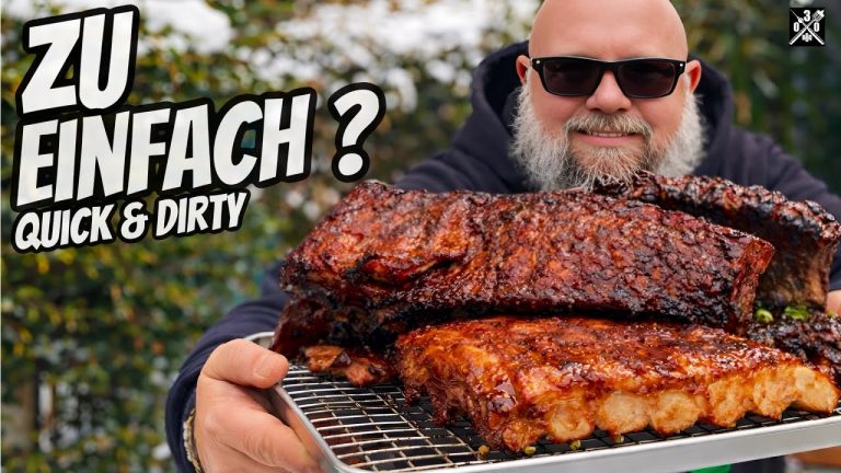 2 STUNDEN Rippchen Quick and Dirty TERIYAKI Style vom Smoker GEHT DAS – 030 BBQ