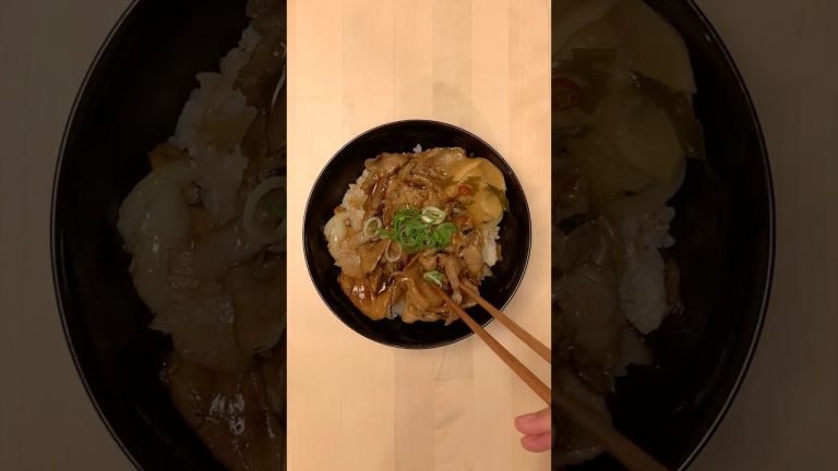 Ginger Pork Rice Bowl a.k.a. SHOGA-YAKI DON | Would you TRY this GOHAN?