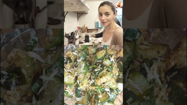 Alia Bhatt Favourite Zucchini Recipe #shorts #aliabhatt #zucchni