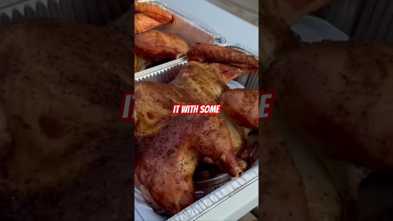 Smoked turkey came out beautiful! #bbq #food #chicken #cooking #bbqchicken #grilltime #smokedturkey