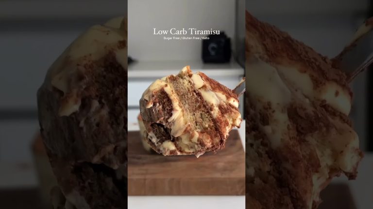 🤤How to make low carb tiramisu and homemade ladyfingers (sugar free, gluten free, keto)