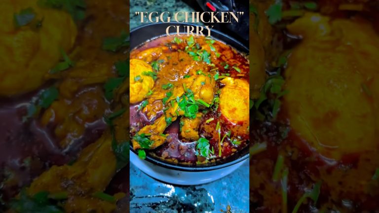 “Egg Chicken Curry” recipe at home | #shorts #recipe #chickendishes