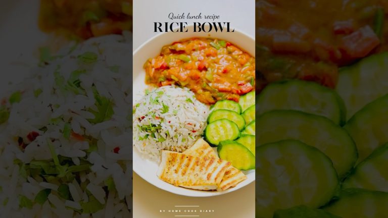 Quick & Healthy Rice Bowl Recipe | 15-Min Lunch Idea | Veg + High Protein 🌱🍚