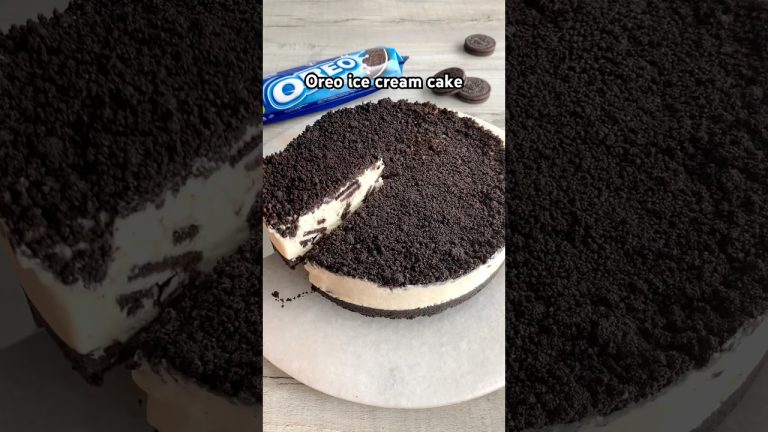 4-ingredient Oreo ice cream cake 😍