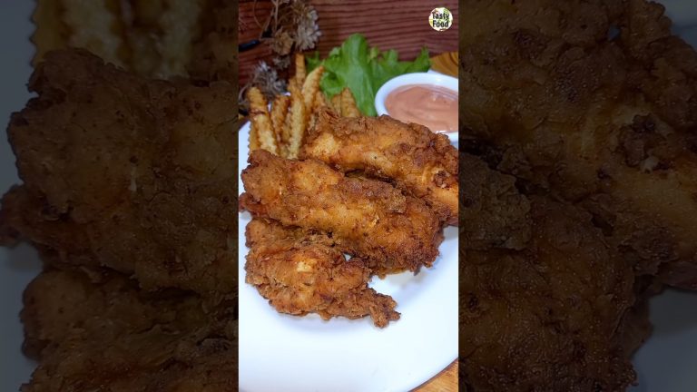 Raising Cane's Style Chicken Fingers #crispychicken #raisingcanes #trending #food #viral #chicken