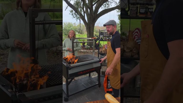 NEW Blackstone Bronco Open Flame Grill – Like Cooking On A Campfire – Backyard Outdoor Fire Cooking