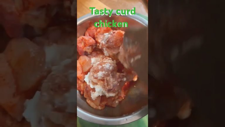 # howto # making of # curd chicken