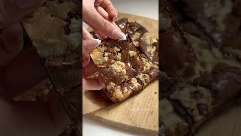 These brookies might be the best thing I’ve ever made #brookies #brownies #chocolate