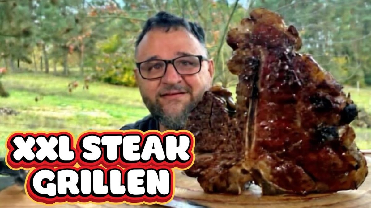 XXL PORTERHOUSE STEAK auf dem Zedernbrett GRILLEN —  Klaus grillt
