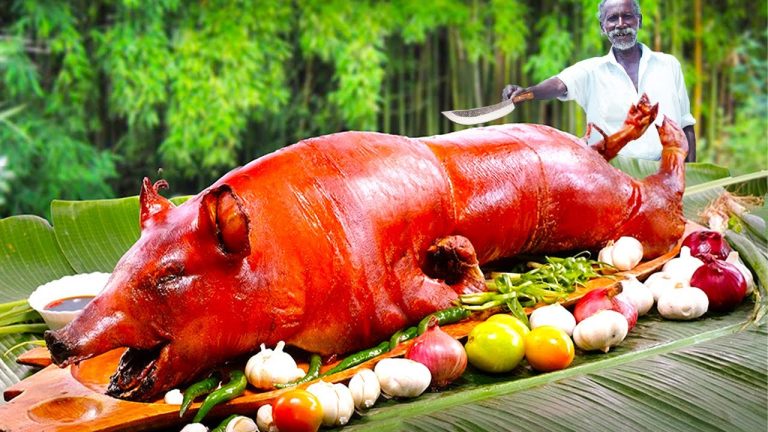 WILD PORK COOKED INSIDE CLAY  | MUD PORK RECIPE | Pork Tandoori | Village Traditional food