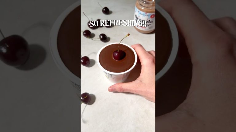 🍒 Frozen Yogurt Dessert Hack! #shorts #shortsfeed #food