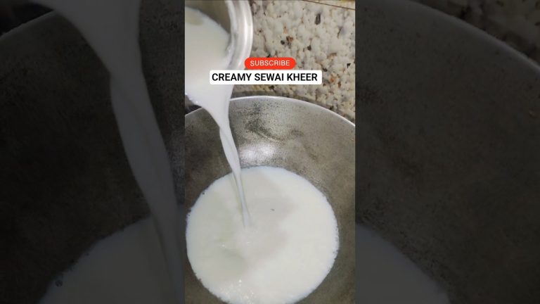 Trending Creamy Sewai Kheer Recipe #shorts #sewai #dessert #kheer