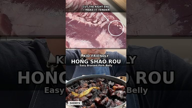 Today's easy comfort meal:(braised pork belly) – a simple, kid-friendly version I make at home.