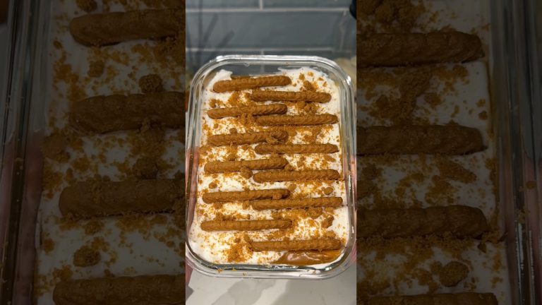 viral biscoff yogurt cheesecake recipe 🍰😋 #recipe #dessert #shorts #easyrecipe #viral #easydessert