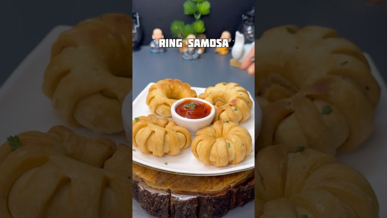 Crispy Ring Samosa Recipe 😍 #ringsamosa #shorts #snacks #streetfood #viral #recipe #trending #yt