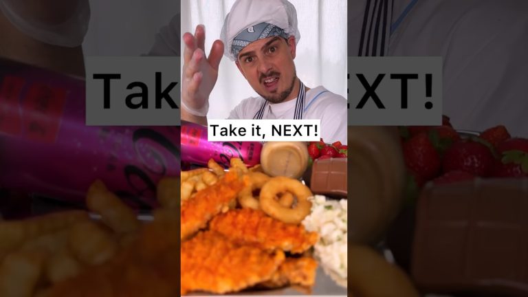 Fried chicken and fries for you, TAKE IT and NEXT!😎❤️🍗🍟 |Schoolfood be like| CHEFKOUDY