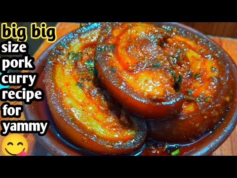 COOK Big Big Pice Pork curry recipe 😋 Jyada Yummy Pork gravy | Big Pork Ribs Desi Style