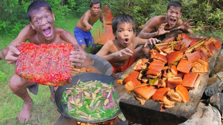 Primitive Poor – Cooking PORK RIB And Pork Belly For Diner