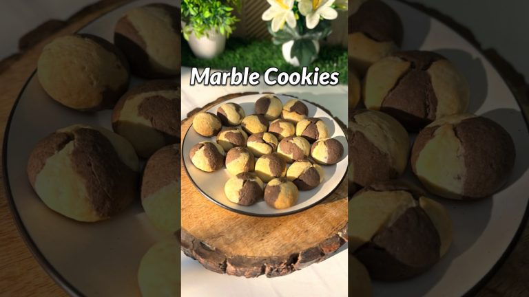 Marble Cookies Recipe #cookies #recipe #shorts
